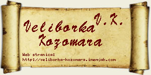 Veliborka Kozomara vizit kartica